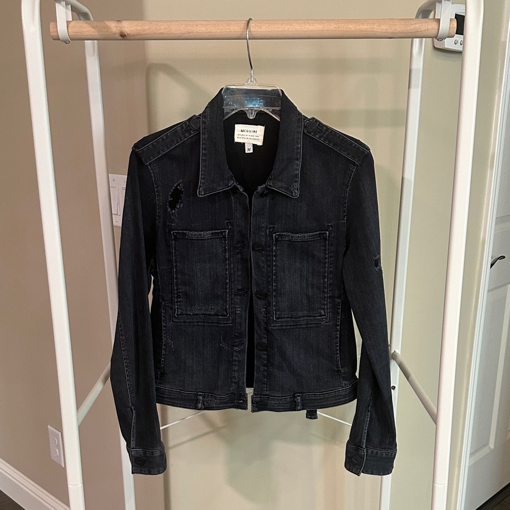 McGuire Denim Black Jean Jacket